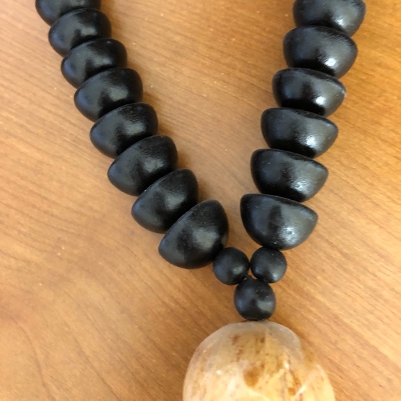 Black Tassel Necklace - Picture 2 of 4